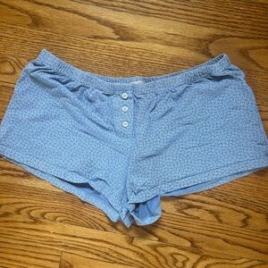 Blue floral Brandy Melville sleep shorts